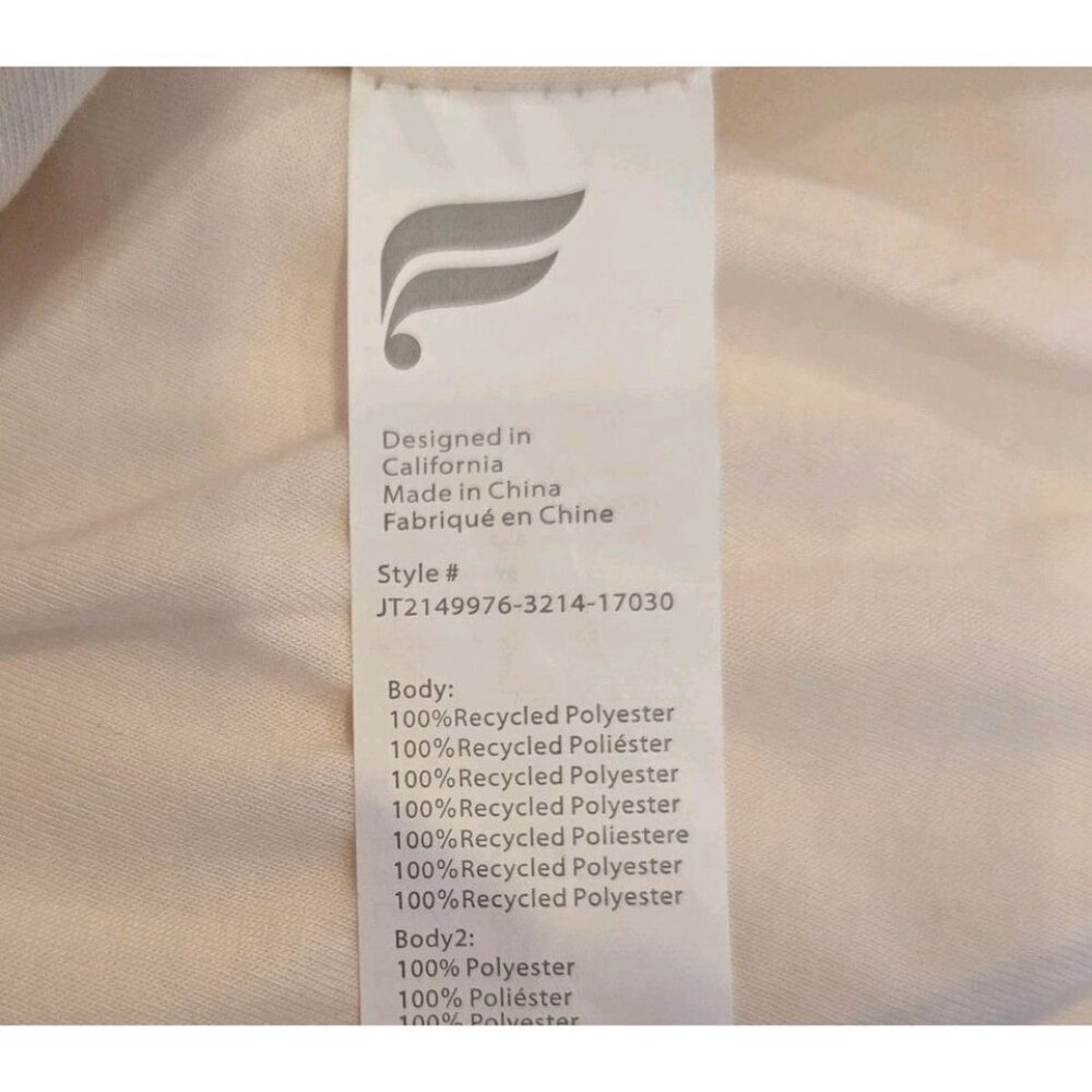 FABLETICS Nelly Mixed Media Half Zip‎ Sherpa Pullover Jacket Ivory Quilted Small - Picture 5 of 11